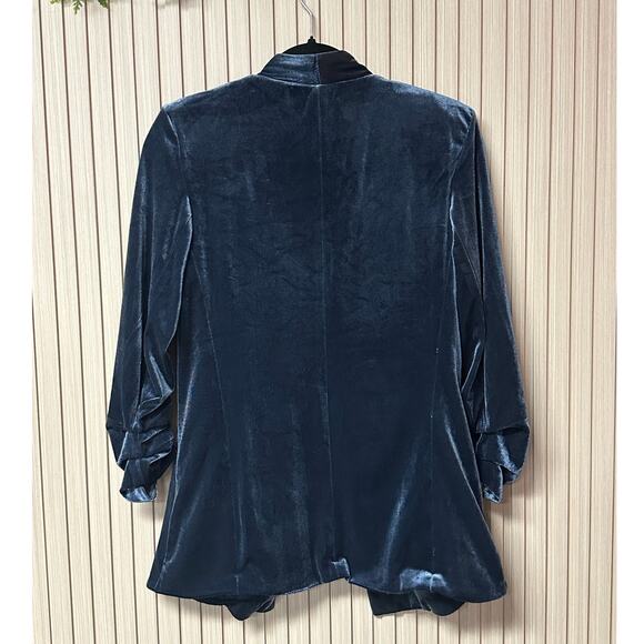 Bishop + Young Icon Velvet Blazer Emerald Women’s Size S - Picture 2 of 8